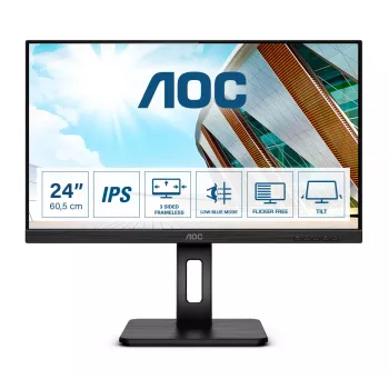AOC P2 Q24P2Q computermonitor 60,5 cm (23,8 inch) 2560 x 1440 pixel Quad HD LED zwart