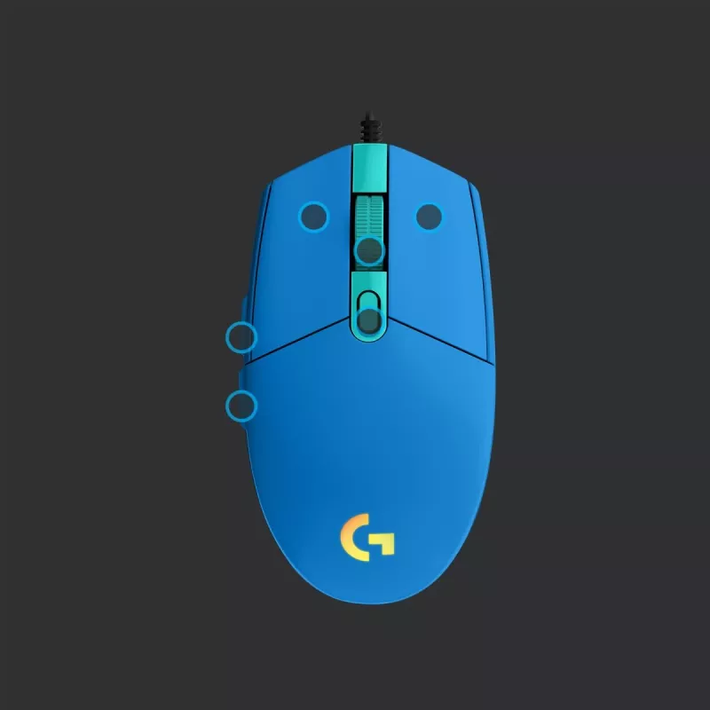 Gaming-muis Logitech G G203 LIGHTSYNC USB Type-A