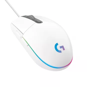 LOGITECH G203 Lightsync gaming-muis USB wit