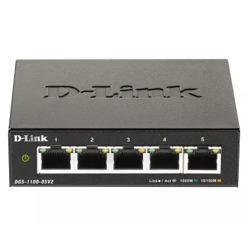 D-Link DGS-1100-05V2/E netwerkswitch Managed L2 Gigabit Ethernet (10/100/1000) zwart
