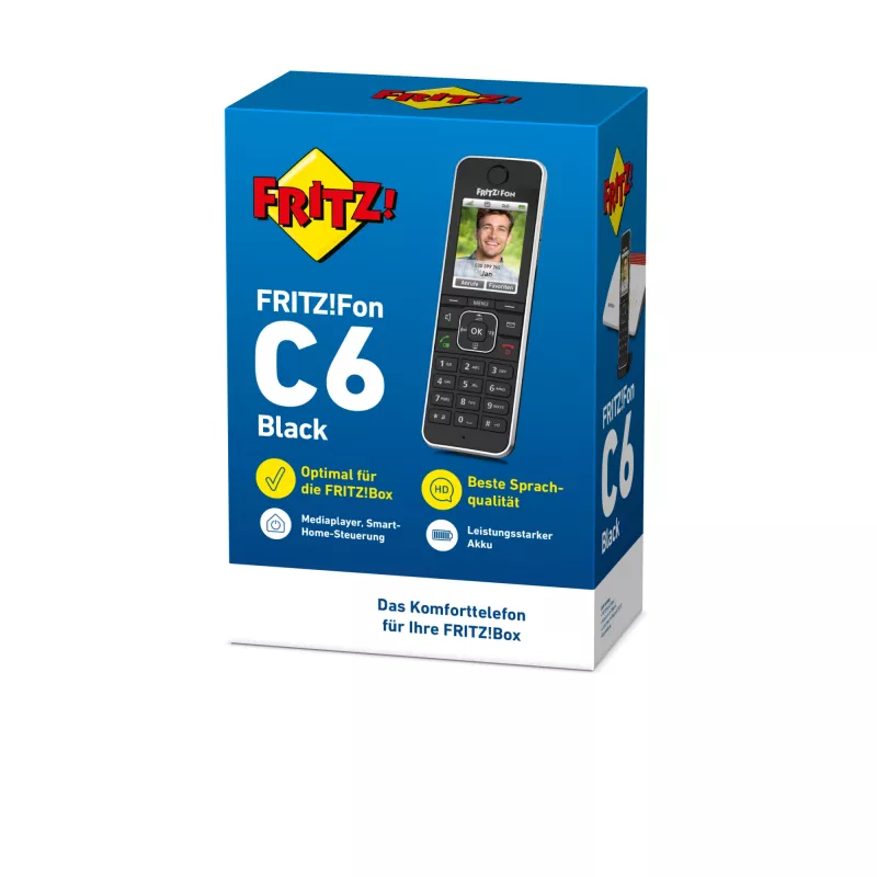 DECT-telefoon AVM FRITZ!Fon C6 zwart