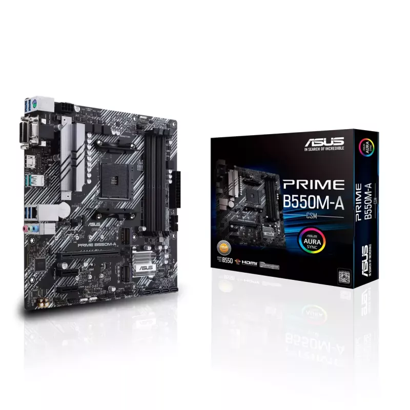 Moederbord ASUS Prime B550M-A/CSM AMD B550 socket AM4 micro ATX