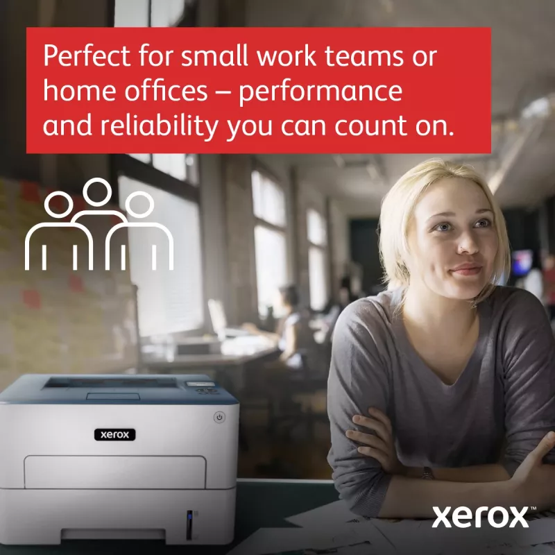 Xerox B230 A4 34ppm draadloze duplex printer PCL5e/6 2 papierladen totaal 251 vel