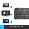 LOGITECH Minimalist draadloos verlicht toetsenbord - MX KEYS MINI - Graphite - Qwertz Duits
