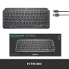 LOGITECH Minimalist draadloos verlicht toetsenbord - MX KEYS MINI - Graphite - Qwertz Duits