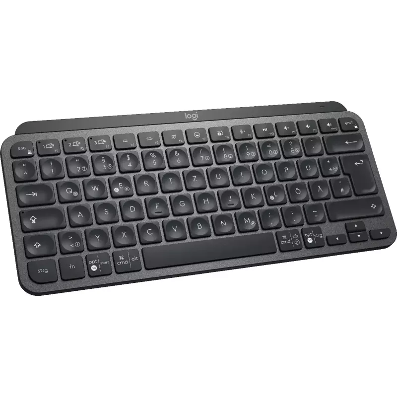 LOGITECH Minimalist draadloos verlicht toetsenbord - MX KEYS MINI - Graphite - Qwertz Duits