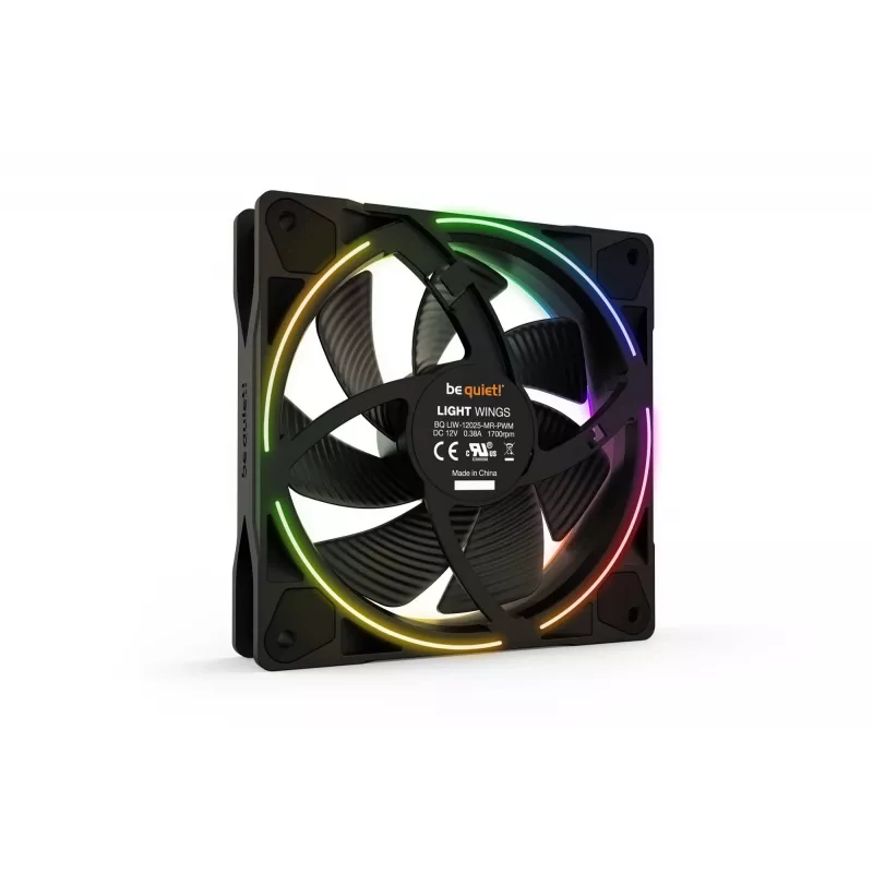 be quiet Light Wings 120mm ARGB PWM ventilator zwart