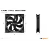 be quiet! Light Wings 140mm ARGB PWM ventilator zwart