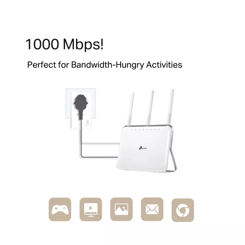 TP-Link TL-PA7019P KIT 1000 Mbit/s Ethernet LAN wit 2 stuks