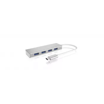 ICY BOX IB-HUB1425-C3 USB 3.2 Gen 1 (3.1 Gen 1) Type-C 5000 Mbit/s zilver