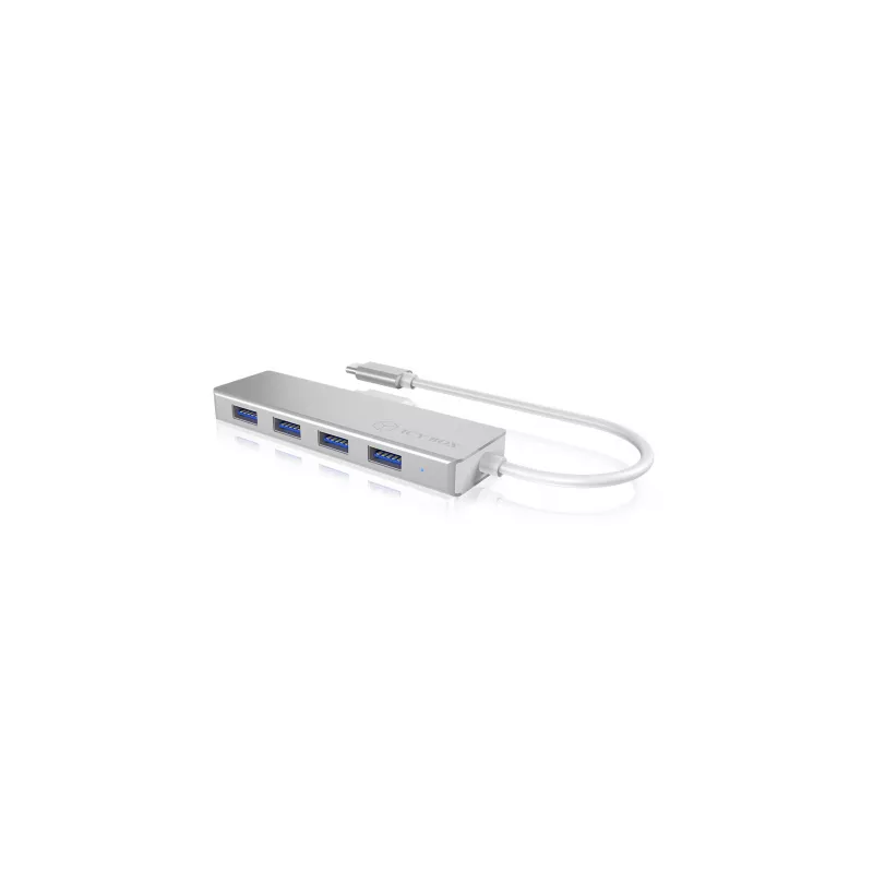 ICY BOX IB-HUB1425-C3 USB 3.2 Gen 1 (3.1 Gen 1) Type-C 5000 Mbit/s zilver
