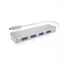 ICY BOX IB-HUB1425-C3 USB 3.2 Gen 1 (3.1 Gen 1) Type-C 5000 Mbit/s zilver
