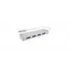 ICY BOX IB-HUB1425-C3 USB 3.2 Gen 1 (3.1 Gen 1) Type-C 5000 Mbit/s zilver