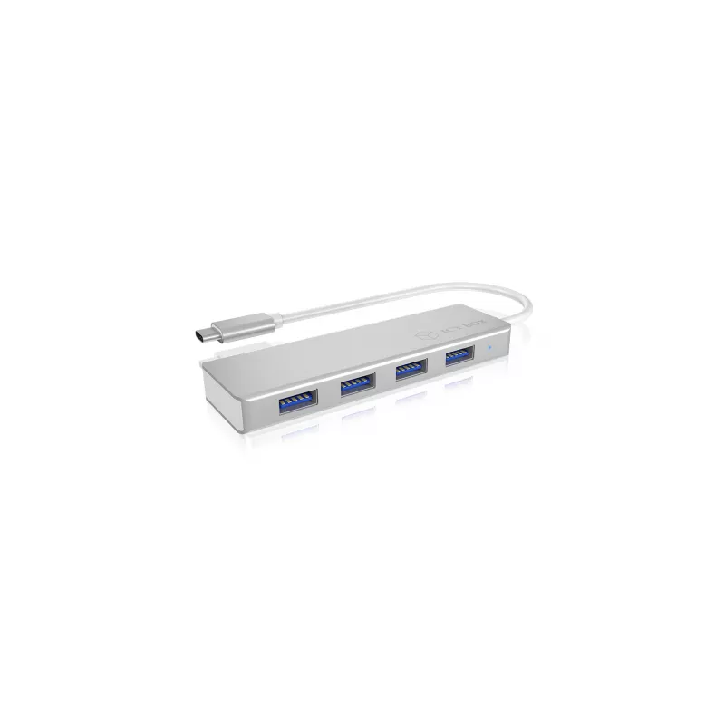 ICY BOX IB-HUB1425-C3 USB 3.2 Gen 1 (3.1 Gen 1) Type-C 5000 Mbit/s zilver