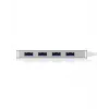 ICY BOX IB-HUB1425-C3 USB 3.2 Gen 1 (3.1 Gen 1) Type-C 5000 Mbit/s zilver