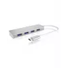ICY BOX IB-HUB1425-C3 USB 3.2 Gen 1 (3.1 Gen 1) Type-C 5000 Mbit/s zilver