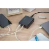 DIGITUS 4-poorts USB-oplader, 72 W 1x USB-C (PD) 5,9,15,20 V/3 A, 3x USB-A 5 V/2,4 A, zwart