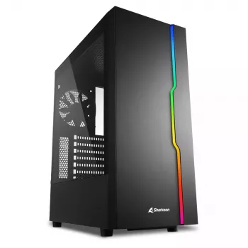 PC-behuizing Sharkoon RGB Slider Midi Tower zwart