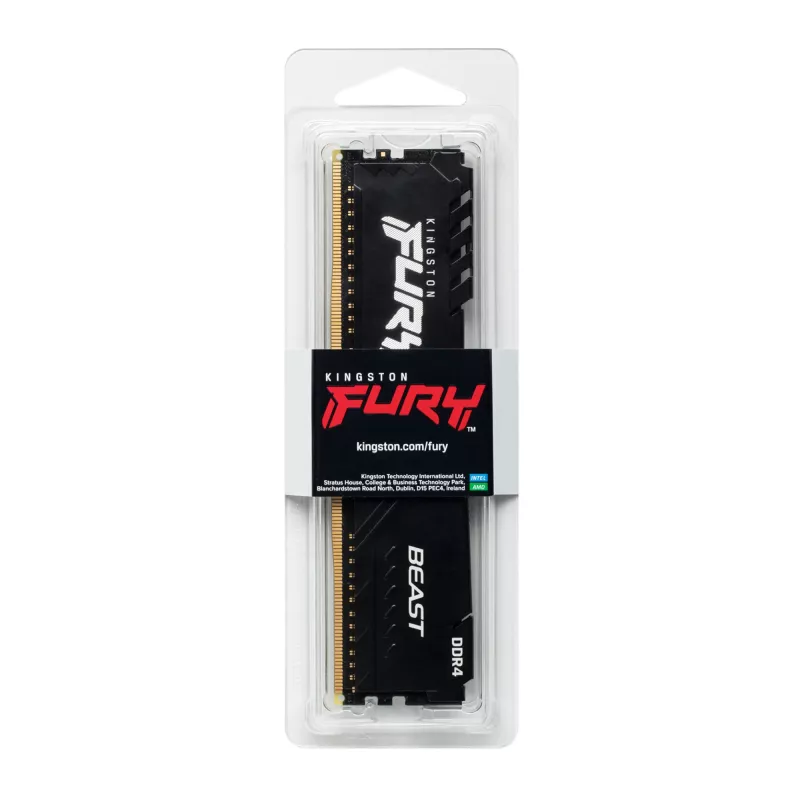 Kingston Technology FURY Beast 8GB 3600MT/s DDR4 CL17 DIMM zwart