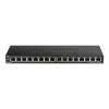 D-Link DGS-1016S Unmanaged Gigabit Ethernet (10/100/1000) zwart