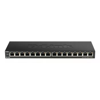 D-Link DGS-1016S Unmanaged Gigabit Ethernet (10/100/1000) zwart