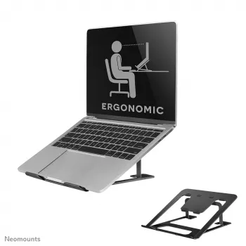 Neomounts NSLS085zwart laptopstandaard 10-17 inch – opvouwbaar – compact – universeel