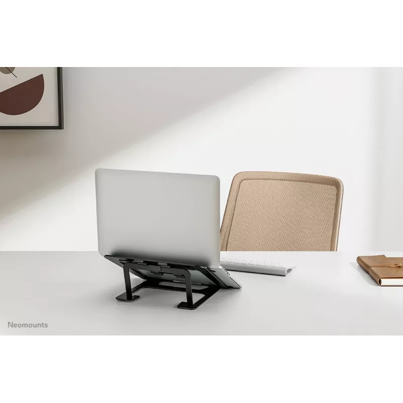Neomounts NSLS085zwart laptopstandaard 10-17 inch – opvouwbaar – compact – universeel