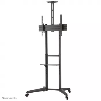 Neomounts FL50-550BL1 tv-wagen 37-70 inch, zwart, draagbare vloerstandaard, roestvrij staal, 50 kg, 94 cm (37 inch), 177,8 cm (70 inch)