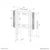 Neomounts WL30-550BL12 tv-muurbeugel 24-65 inch - ultraplat - eenvoudige montage
