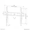 Neomounts WL30S-850BL16 tv-muurbeugel 42-86 inch - vast - afsluitbaar - snelle installatie