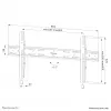 Neomounts WL30S-850BL18 tv-muurbeugel 43-86 inch - vast - afsluitbaar - snelle installatie