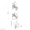 Neomounts FPMA-D960DVSchwarzPLUS monitorarm 17-49 inch - verticale installatie