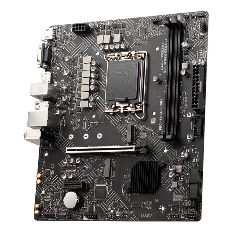 MSI PRO H610M-G DDR4 moederbord Intel H610 LGA 1700 micro ATX