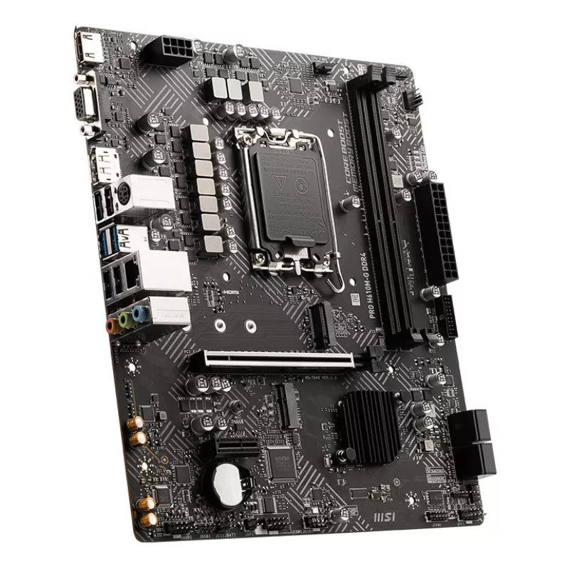 MSI PRO H610M-G DDR4 moederbord Intel H610 LGA 1700 micro ATX