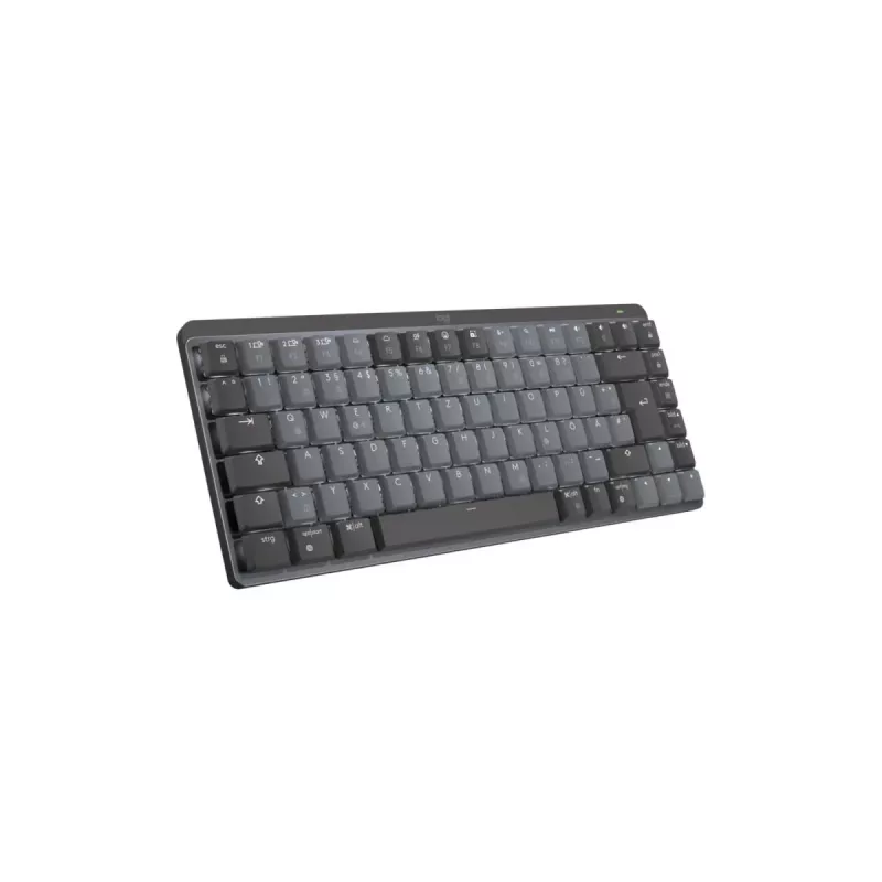 LOGITECH Mx Mechanical Mini minimalistisch draadloos verlicht toetsenbord - Graphite Tactile Quiet Qwertz Duits