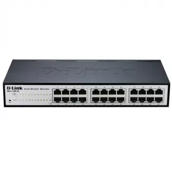D-Link DGS-1100-24V2 Managed L2 Gigabit Ethernet (10/100/1000) 1U zwart, grijs