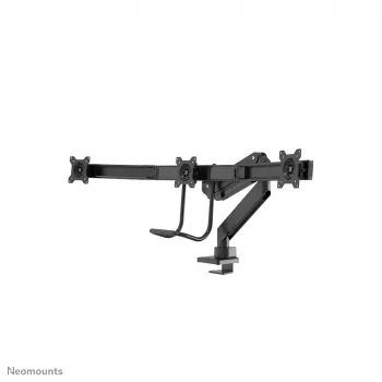 Neomounts NM-D775DX3 zwart monitorarm 17-27 inch - gasveer - Topfix - 180°-stop