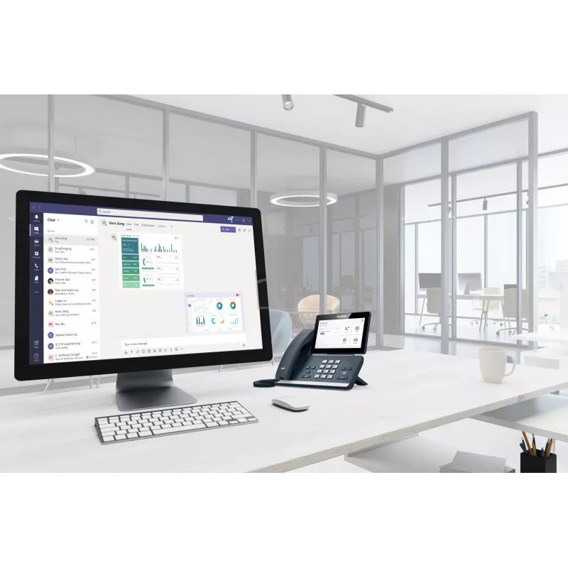 Yealink MP58 Microsoft Teams Edition, IP-telefoon, grijs, bedrade hoorn, bureau, Android, Microsoft Teams