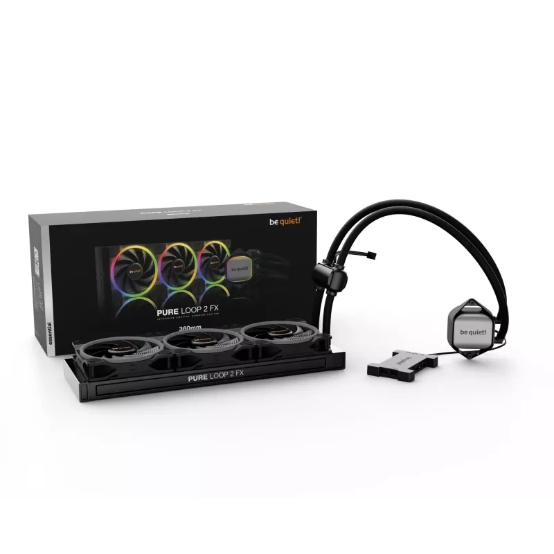be quiet Pure Loop 2 FX 360mm processor all-in-one-vloeistofkoeler 12 cm zwart 1 stuks