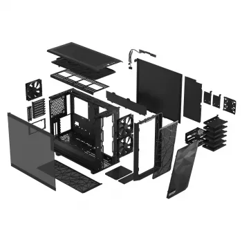FRACTAL DESIGN Meshify 2 Light Tint gehard glas zwart