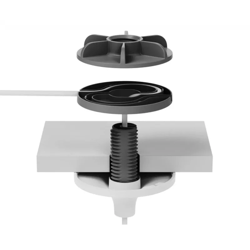 Logitech Mic Pod Pendant Mount (952-000123) plafondbeugel voor Rally Mic Pod, wit