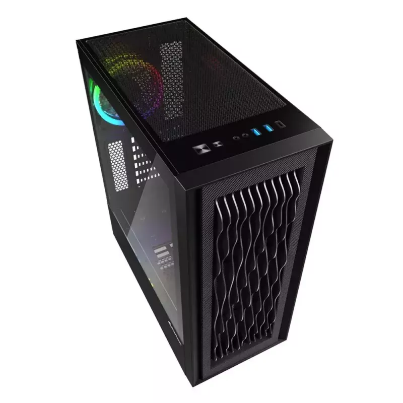 PC-behuizing Sharkoon RGB Wave desktop zwart