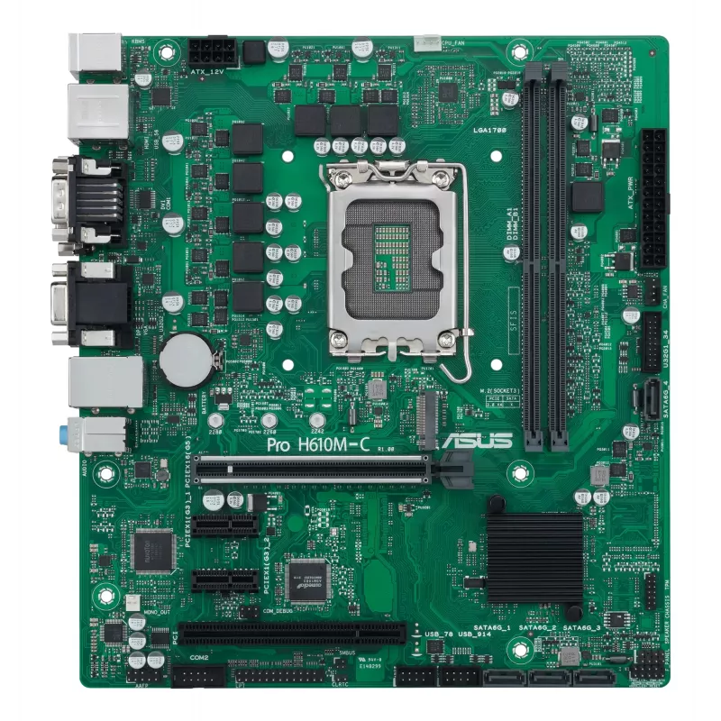 Moederbord ASUS Pro H610M-C-CSM Intel H610 LGA 1700 micro ATX