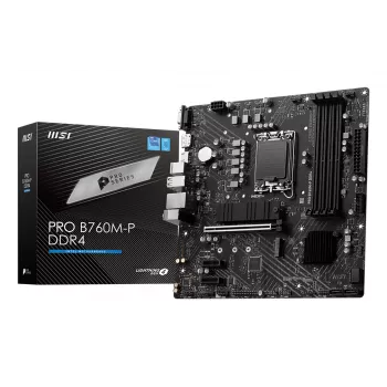 MSI PRO B760M-P DDR4 moederbord Intel B760 LGA 1700 micro ATX