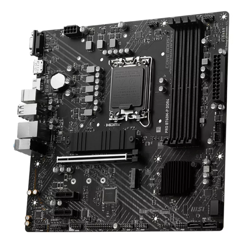 MSI PRO B760M-P DDR4 moederbord Intel B760 LGA 1700 micro ATX