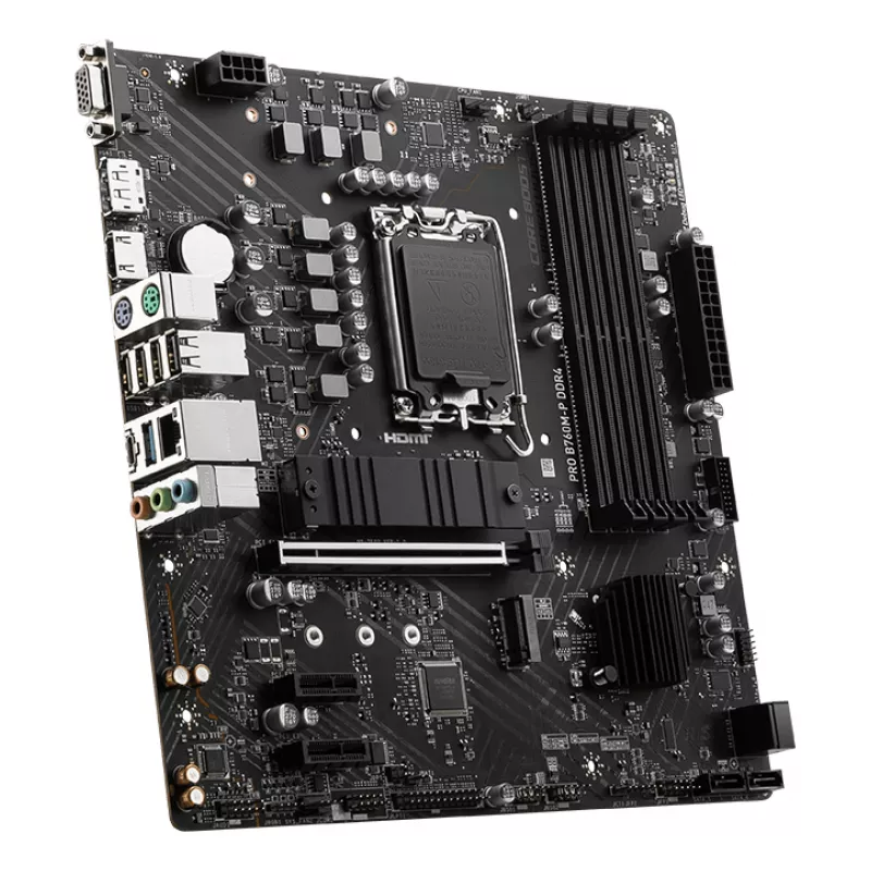 MSI PRO B760M-P DDR4 moederbord Intel B760 LGA 1700 micro ATX