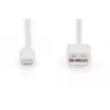 DIGITUS USB-A naar Lightning MFI C89, 2 m data- en oplaadkabel, wit, 5 V, 2,4 A