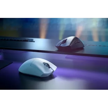 RAZER Deathadder V3 Pro ergonomische draadloze/bedrade gaming-muis wit
