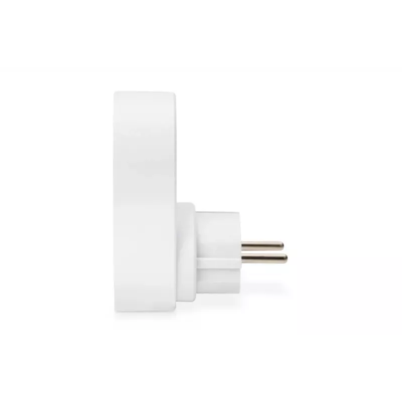DIGITUS voeding met 2 USB-aansluitingen 250V, 50 Hz, USB: 5V, 2,1A, wit / grijs
