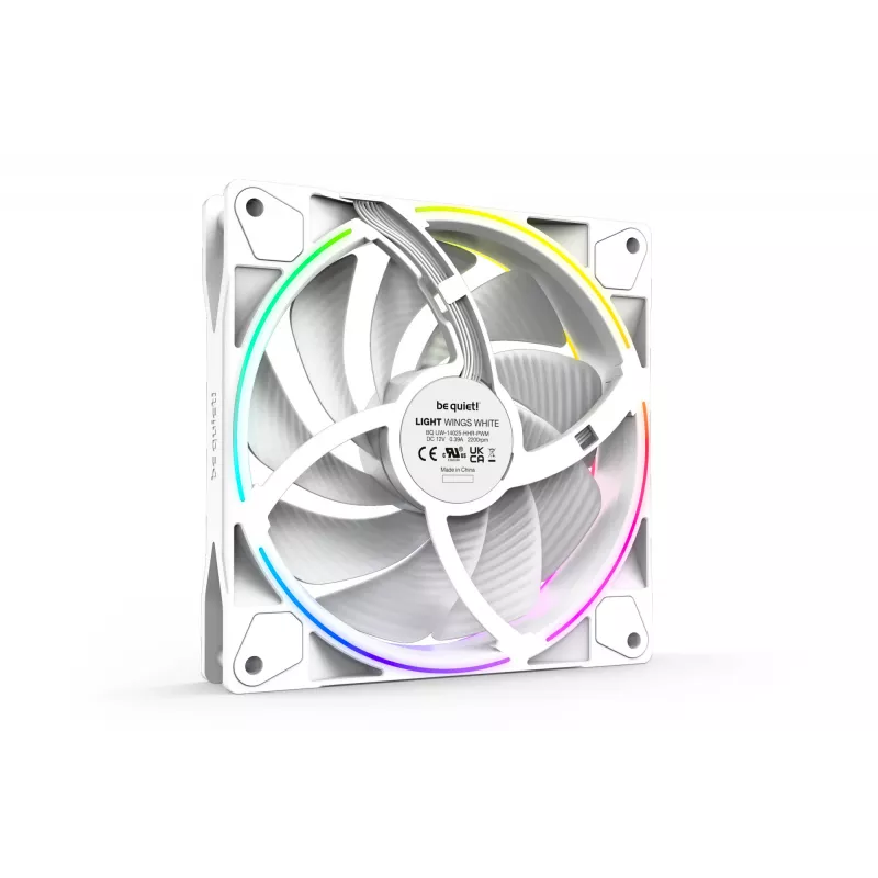 be quiet Light Wings White | 140mm PWM high-speed Triple-Pack computerbehuizing-ventilator 14 cm 3 stuks